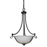 Lighting Inspiration-Dallas Single Suspension 3Lts Bronze /Chrome